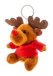 pluche kerst rendier sleutelhanger t-shirt opdruk