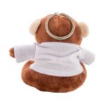 pluche aap sleutelhanger met opdruk op t-shirt