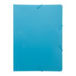 documentmap van tarwestro met elastische banden - blauw