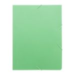 documentmap van tarwestro met elastische banden - groen