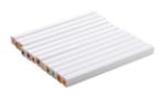 12 stuks rechthoekige houten kleurpotloden set