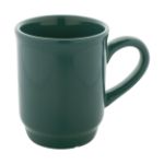 stapelbare keramische mok 220 ml glanzend - groen