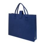 rpet boodschappentas 42x31x11 cm met knoopsluiting - marine