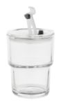glazen reisbeker 400 ml met glazen strootje