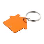 sleutelhanger ral met metalen ring huisvormig