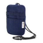 gerecycled canvas crossbody mobiele tas canvafon - blauw