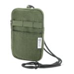 gerecycled canvas crossbody mobiele tas canvafon - groen