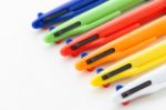 rabs veelkleurige balpen met rubberen grip zwart