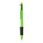 rabs veelkleurige balpen met rubberen grip zwart - groen