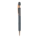recycled aluminium balpen rubberen behuizing - grijs