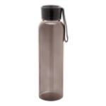 recycled glazen fles 500 ml en siliconen draagband - zwart