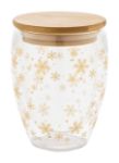 kerst borosilicaat glazen thermo cup 310 ml