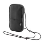 rpet crossbody mobiele tas waterdicht met rits - zwart