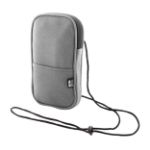 rpet crossbody mobiele tas waterdicht met rits - grijs