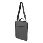rpet schoudertas gewatteerd laptops tot 15 inch - grijs