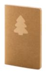 kerst recycled krafpapieren notitieboekje 60 vel - ecru