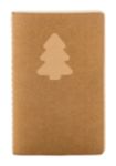 kerst recycled krafpapieren notitieboekje 60 vel