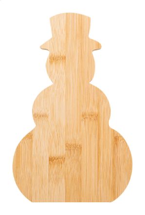 bamboe snijplank snomma in sneeuwman vorm