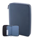 rpu documentenmap luxe met rits - blauw