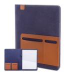 recycled canvas documentmap a4 formaat 20 vellen - blauw