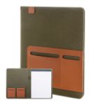 recycled canvas documentmap a4 formaat 20 vellen - groen