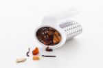 rvs thee infuser met praktische cliphouder in rabs