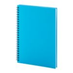 notebook a5 formaat recycled papier spiraal 80 vel - blauw