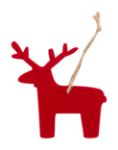 rpet kerstboom ornament met jute touwtje