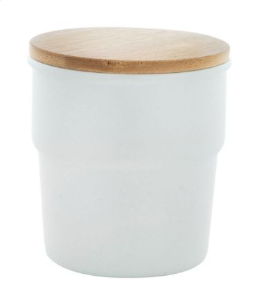 keramische beker 240 ml met bamboe deksel