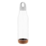 rpet fles natuurlijke kurkbasis en deksel 720 ml - wit