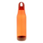rpet fles natuurlijke kurkbasis en deksel 720 ml - oranje