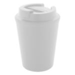 rpp thermosbeker dubbelwandig 300 ml met deksel - wit