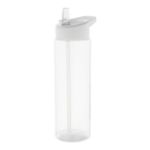 rpet bidon 650 ml bpa vrij met fliptop drinkdeksel - wit