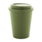 thermosbeker peppulu 300 ml dubbelwandig pp - groen