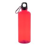 rpet fles repetto 600 ml met aluminium haak - rood
