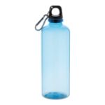 rpet fles repetto 600 ml met aluminium haak - blauw