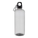 rpet fles repetto 600 ml met aluminium haak - zwart