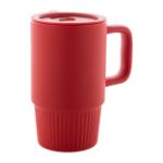 keramische reismok freyja 420 ml matte buitenkant - rood