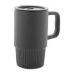 keramische reismok freyja 420 ml matte buitenkant - donkergrijs