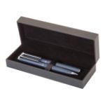 elegante aluminium pennenset balpen en rollerpen - marine