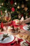kerst snackbord kongle van bamboe vorm kerstboom