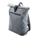 rpet rolltop rugzak rollex met gespsluiting - grijs