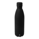 fles recycled roestvrij staal refill soft 790 ml - zwart