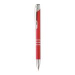 balpen van recycled aluminium rechannel shine - rood