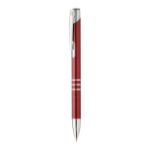 balpen van recycled aluminium rechannel shine - bordeaux