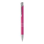balpen van recycled aluminium rechannel shine - fuchsia