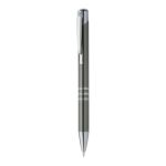 balpen van recycled aluminium rechannel shine - grijs