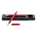 pennenset ral rossy balpen en rollerpen met rosé - rood