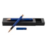 pennenset ral rossy balpen en rollerpen met rosé - blauw
