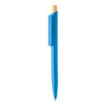 rabs balpen basher met bamboe knop blauwschrijvend - licht blauw